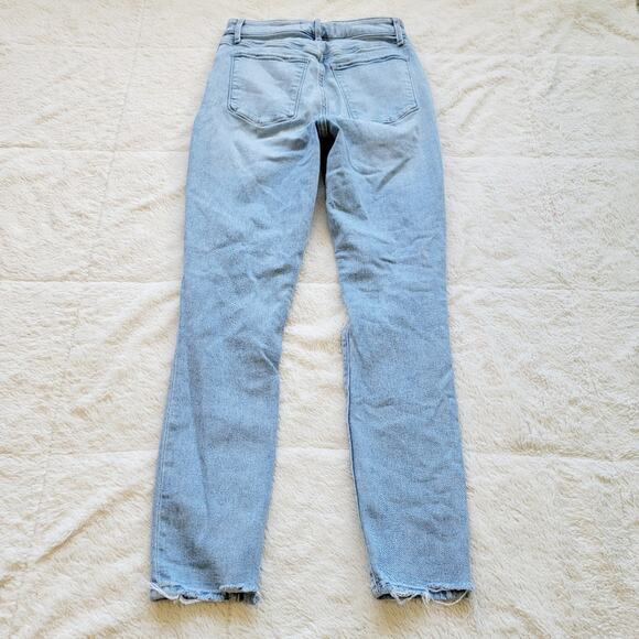 A&F High Rise Distressed Super Skinny Ankle Jeans - Picture 3 of 5